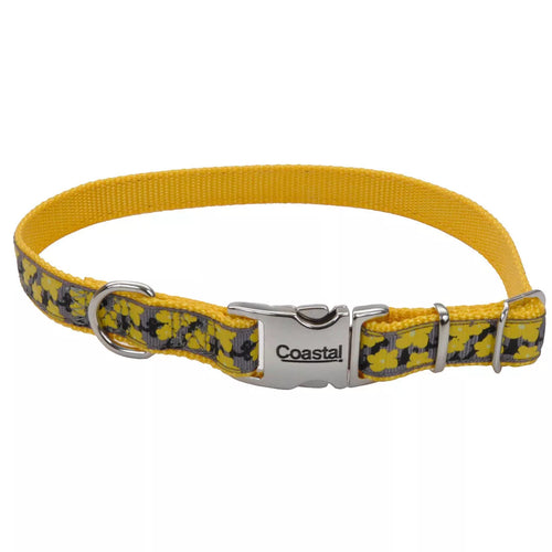 Coastal Pet Products Ribbon Adjustable Dog Collar with Metal Buckle