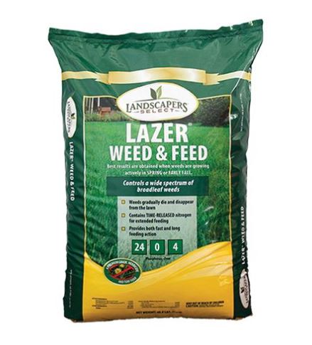 Landscapers Select Lazer Lawn Weed and Feed Fertilizer 24-0-4