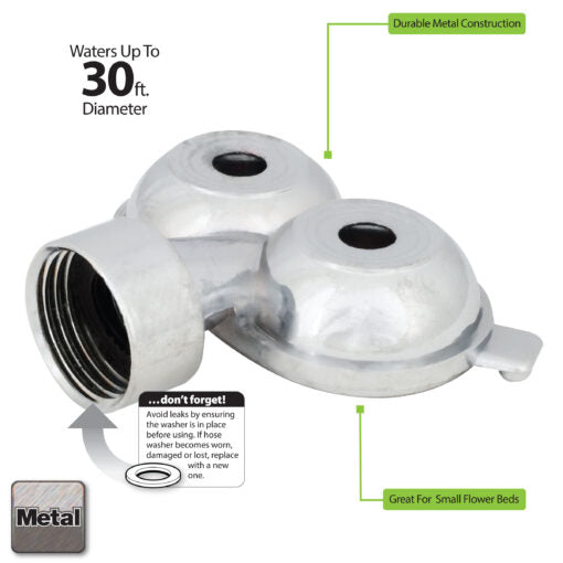 Melnor Metal Twin Spot Sprinkler