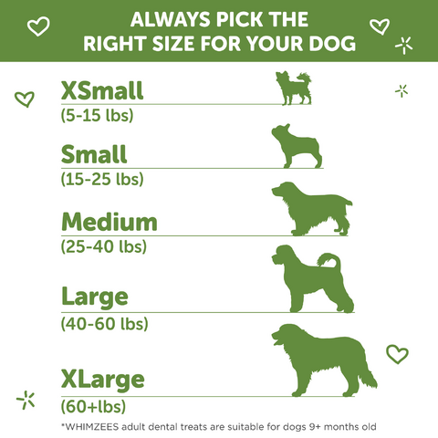 Whimzees Veggie Strip Dental Chew Dog Treats