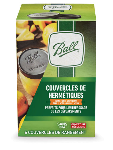 Ball® Regular Mouth Leakproof Storage Lids 6pk