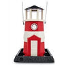 Bird Feeder, Red/White Lighthouse, 8-Lb. Capacity