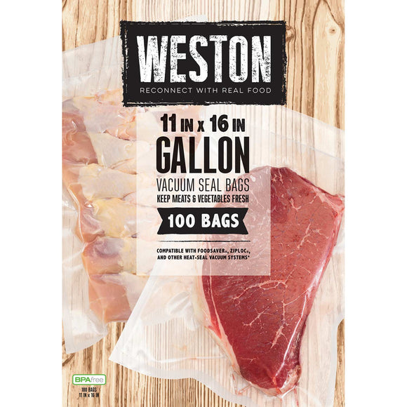 Weston Gallon 11 X 16 Vacuum Bags (100 Count)
