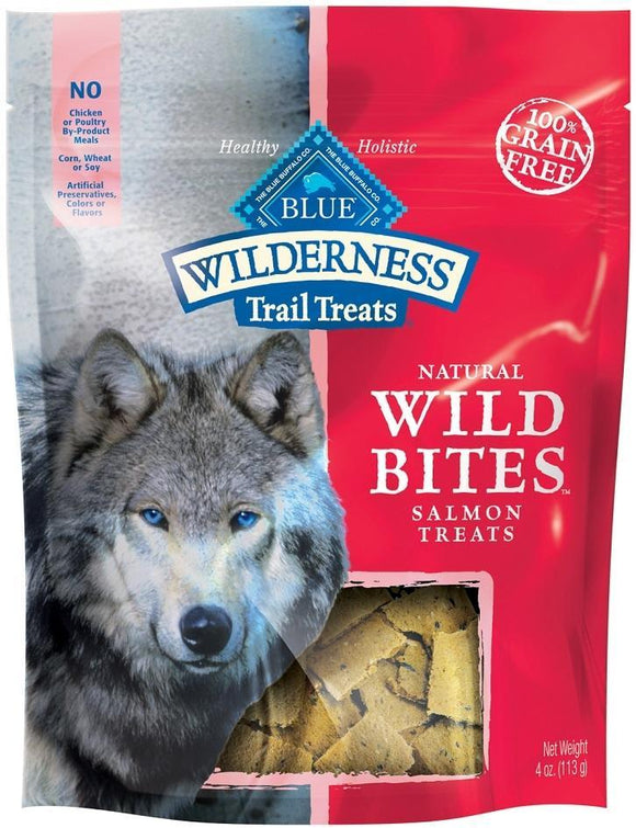 Blue Buffalo Wilderness Grain Free Wild Bites Salmon Dog Treats