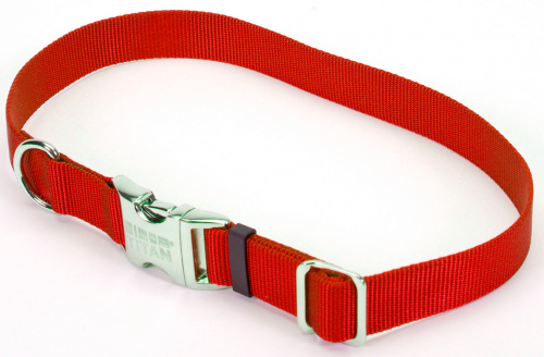Coastal Pet Products Titan Metal Buckle Adjustable Nylon Medium Dog Collar