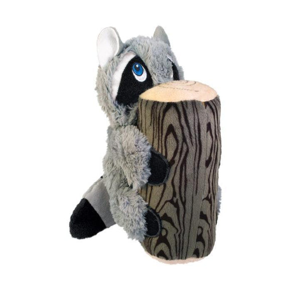KONG Huggz Hiderz Raccoon Plush Dog Toy