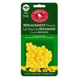 9-Pack Replacement Yellow Feeder Flowers