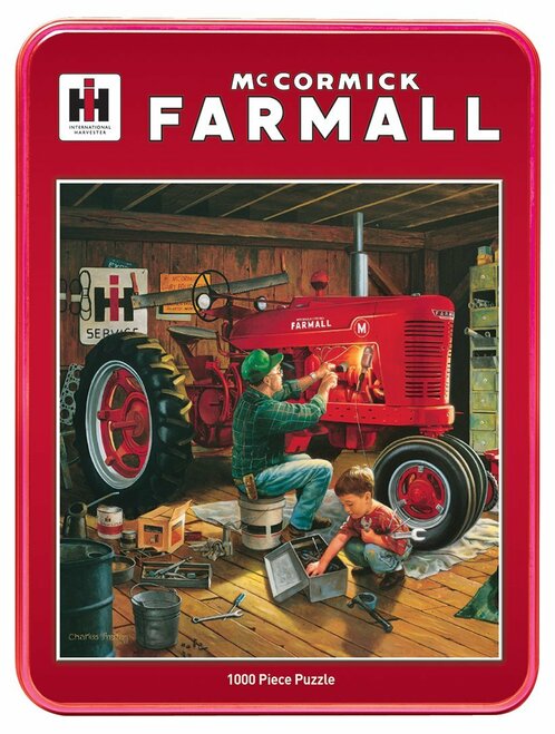 Masterpieces Puzzle Co Forever Red-Farmall Jigsaw Puzzle