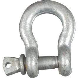 Galvanized Anchor Shackle with Screw Pin, 0.375-In.