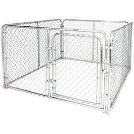 6 x 8 x 4-Ft. Dog Kennel System Silver Series