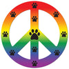 Imagine This Magnet Peace Dog Rainbow, Small