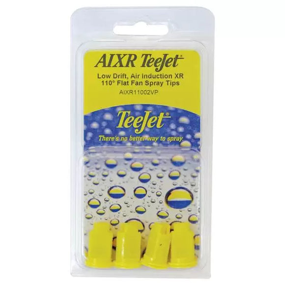 TeeJet Technologies Aixr11002vp 110 Flat Fan Spray Tips (4 Count) Yellow