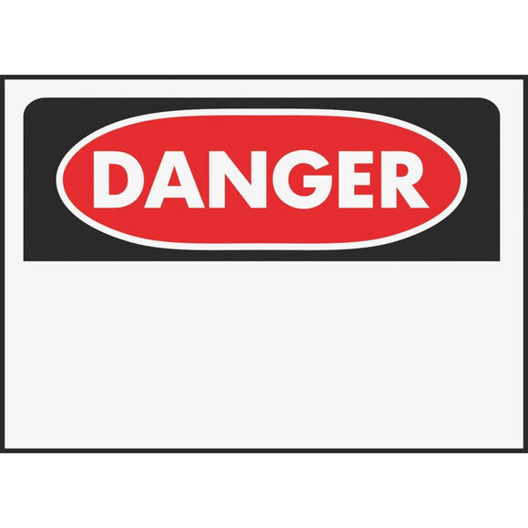 Hy-Ko Polyethylene Sign, Danger-Blank