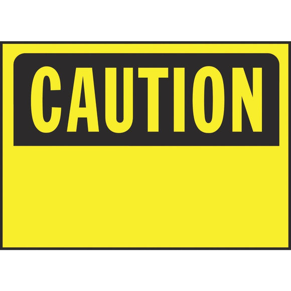Hy-Ko Polyethylene Sign, Caution-Blank