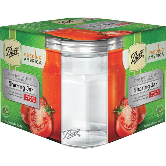 Ball Collection Elite 1 Pint Regular Mouth Sharing Canning Jar (4-Count)