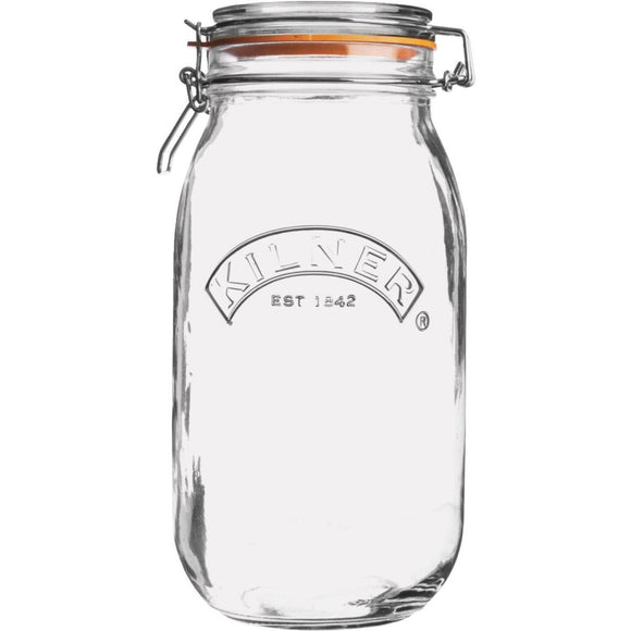 Kilner 51 Oz. Round Clip Top Glass Storage Jar