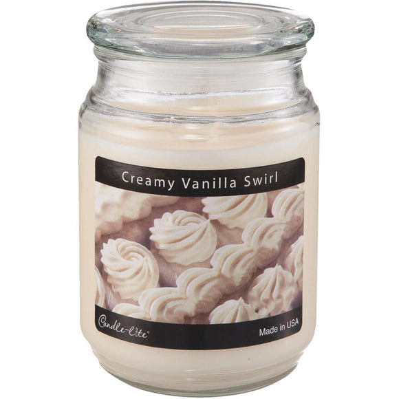 Candle-Lite Everyday 18 Oz. Creamy Vanilla Swirl Jar Candle