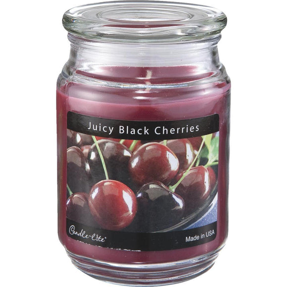Candle-Lite Everyday 18 Oz. Juicy Black Cherries Jar Candle