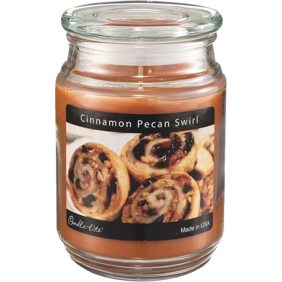 Candle-Lite Everyday 18 Oz. Cinnamon Pecan Swirl Jar Candle