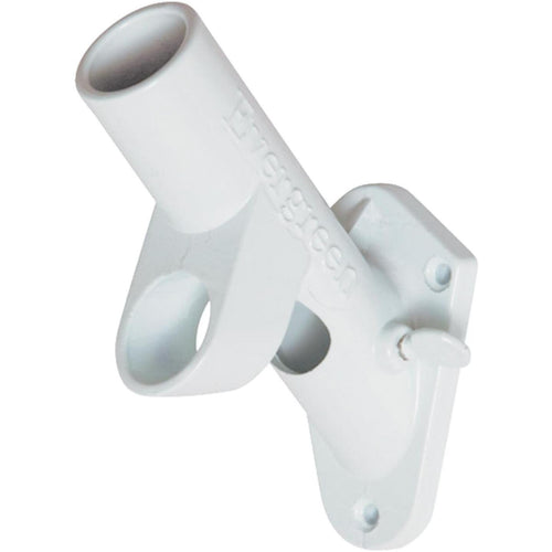 Evergreen 2-Position 1 In. Cast Iron White Flag Pole Bracket