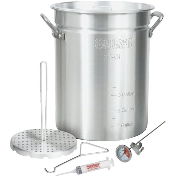 Bayou Classic 30 Qt. Outdoor Turkey Fryer Pot with Vented Lid