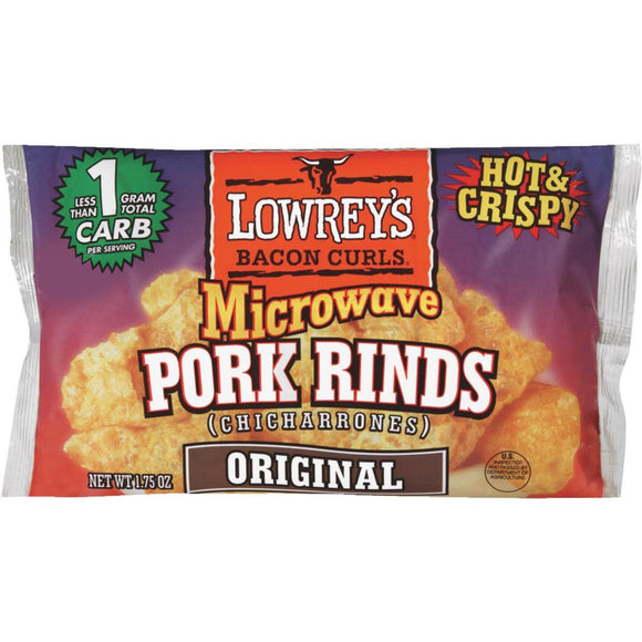 Lowrey's Bacon Curls 1.75 Oz. Original Microwave Pork Rinds