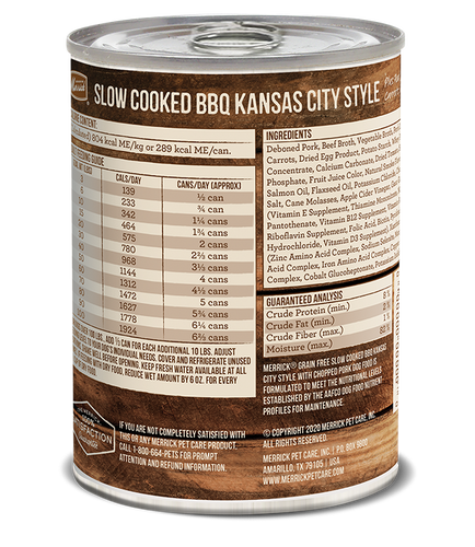 Merrick Slow-Cooked BBQ Kansas City Style with Chopped Pork