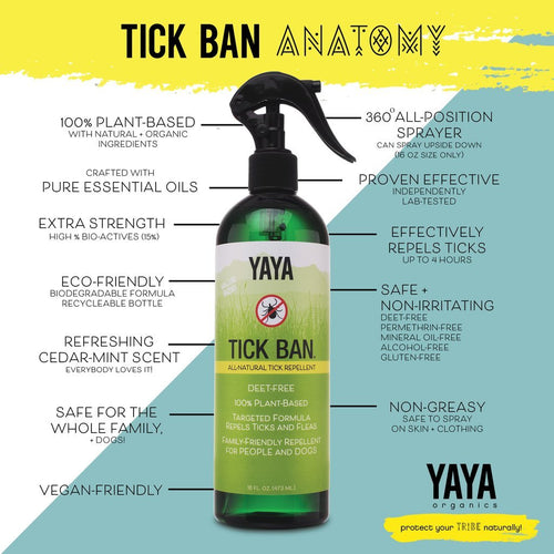 YAYA TICK BAN All-Natural Tick Repellent