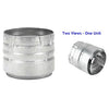 DuraVent 3PVL-AD Wood Pellet Stove Vent Pipe Adapter, Galvanized Finish ~ 3