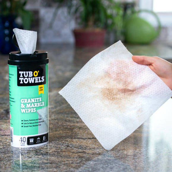 Tub O Towels 40-Count Granite & Marble Wipes