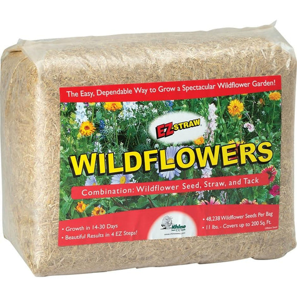 EZ-Straw Wildflower Straw Tack Covers 200 SQ FT