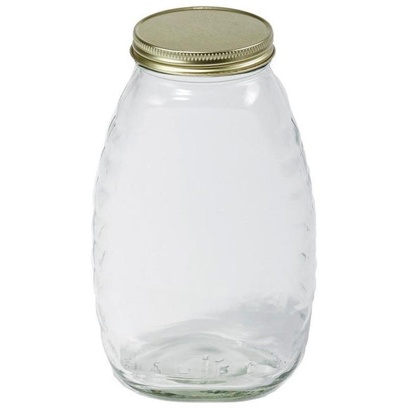 LITTLE GIANT GLASS HONEY JAR WITH LID